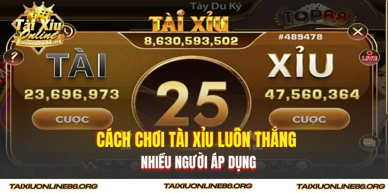 Cách chơi tài xỉu luôn thắng nhiều người áp dụng