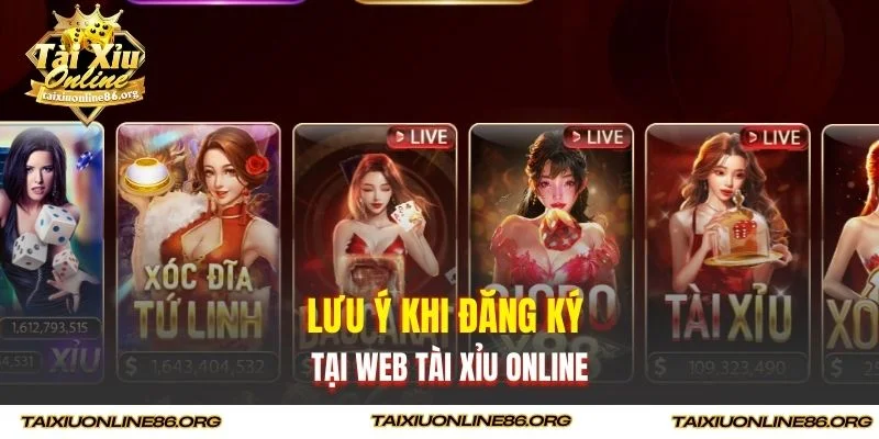 Lưu ý khi đăng ký tại web nền tảng