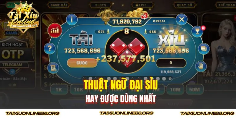 Thuật ngữ đại sỉu hay được dùng nhất